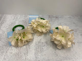 3 Hydrangea Napkin Rings Kitchen Table Decor Farmhouse Coastal Tablescape Hydrangea