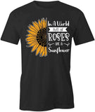 BE A SUNFLOWER TShirt Tee Short-Sleeved Cotton FLOWER FLORAL CLOTHING S1BSA581 Sunflower
