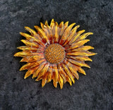 Large Sunflower Brooch Vintage Inspired Jewellery Gift Flowers Broach Sunflower