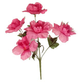(Pack 24) 120 Fuchsia Peonie Silk Flower 12" Bush Home Craft In/Outdoor Decor US Peony