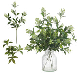 6 Pcs Artificial Greenery Stems, Realistic Faux Eucalyptus Branches Plants fo... Green Plant