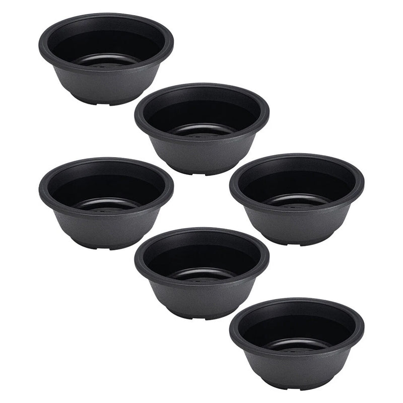 6 Pcs Plastic Flowerpot Hollow Bottom Succulent Plants Gardening Flowerpot Garden Plants
