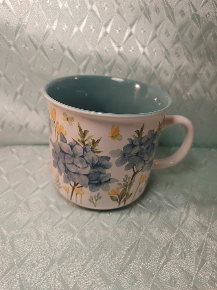 Burton And Burton Blue Hydrangea Designed By Rebecca N Canals Coffee Mug Hydrangea
