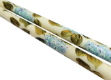 Hand Painted Violet Blue Hydrangea Flower Flameless Taper Candles Battery Candle Hydrangea