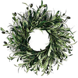 Exquisite Handcrafted Olive Flower Wreath Long lasting and Fade resistant Green Plant