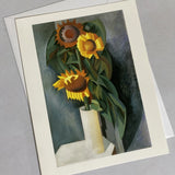 Greeting Card Blank Note Card Sunflowers E McKnight Kauffer MET ART Flowers NEW Sunflower