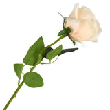 Long Stem Rose Flower Fake Wedding Centerpieces Bridal Bouquet Arrangement IVORY Bouquet
