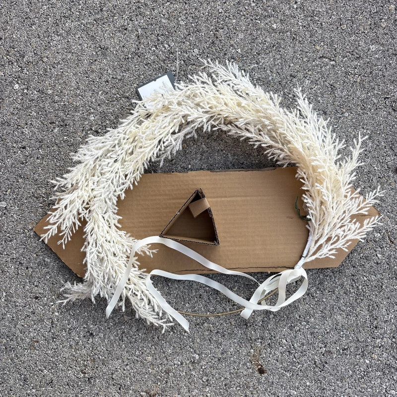 Ring Pampas Grass Botanical Wreath 22 inch - Threshold - New Retail $30.00 Pampas Grass