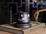 Ceramic Blue Bonsai Hand-Painting Pot Plant Vase Garden Table Home Decoration Garden Plants