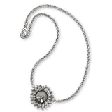 Sunflower Ankle Bracelet Jewelry Sterling Silver Handmade Flower Ankle Bracelet Sunflower
