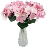 7 Big Head Artificial Hydrangea Flowers Fake Silk Bouquet Flower for Home Hotel Hydrangea