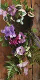 NEW!~RAZ Imports~HYDRANGEA PETUNIA FERN BIRD NEST & BLUE EGGS SWAG~Wreath/Easter Hydrangea