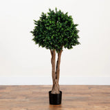 46Ó Artificial Boxwood Topiary Tree Home Decor UV (Indoor/Outdoor). Retail $238 Green Plant