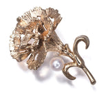 Auth Mikimoto Brooch Akoya Pearl 3.3mm Carnation Flower 18K 750 Rose Gold Carnation