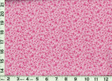 Dark Hot Pink Roses Leafy Vines on Lt Pink Quilting Sewing Fabric by Yard #1095 Roses