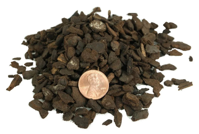 Orchid bark chips, classic grade, dark brown, loose pile