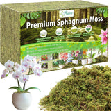 4.4LBS Premium Sphagnum Moss for Plants- 80QT Natural Dried Plant Moss fo Orchids