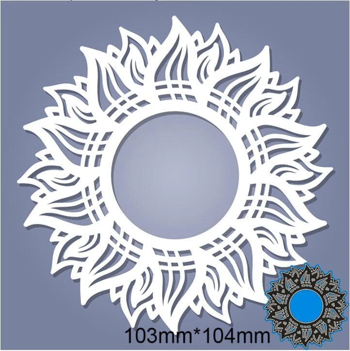 Metal Cutting Dies Sun Flower Card DIY Scrapbooking stencil Paper Craft Album Sunflower