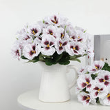 Silk Pansy Flower Bouquet for Wedding Reception Decor Home Wall Display Bouquet