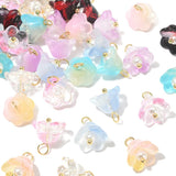 35x Lily of The Valley Lampwork Flower Dangle Pendants for DIY Jewelry Making Lily