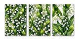 6 Assorted All Occasion Note Cards Blank Greeting Cards Flowers Lily of Valley Lily