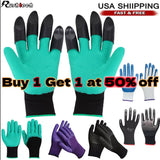 Gardening Digging Planting Pruning Tool Lawn Care 8 Claws Garden Genie Gloves Garden Plants