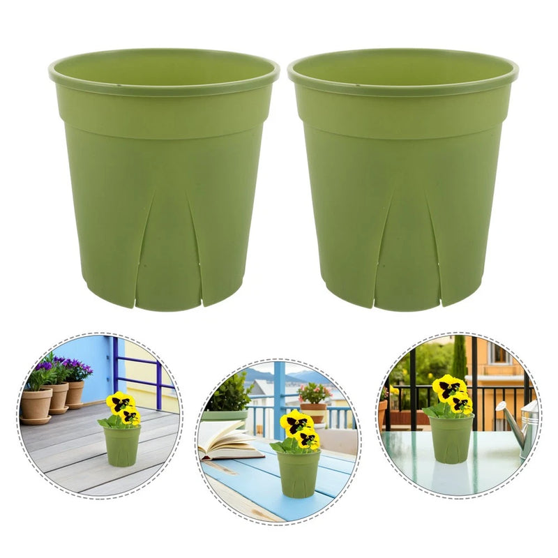 5 Pcs Flower Pots Indoor Plant Flowers Potting Plastic Garden Container Garden Plants