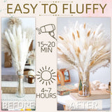 95PCS Natural Pampas Grass Boho Dried Bouquet Wedding Table Home Decor Pampas Grass