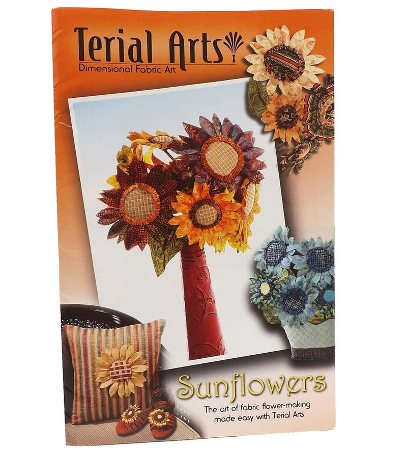 Terial Arts Fabric Art Sunflowers Sewing Pattern Dimensional Flower Malomg Sunflower