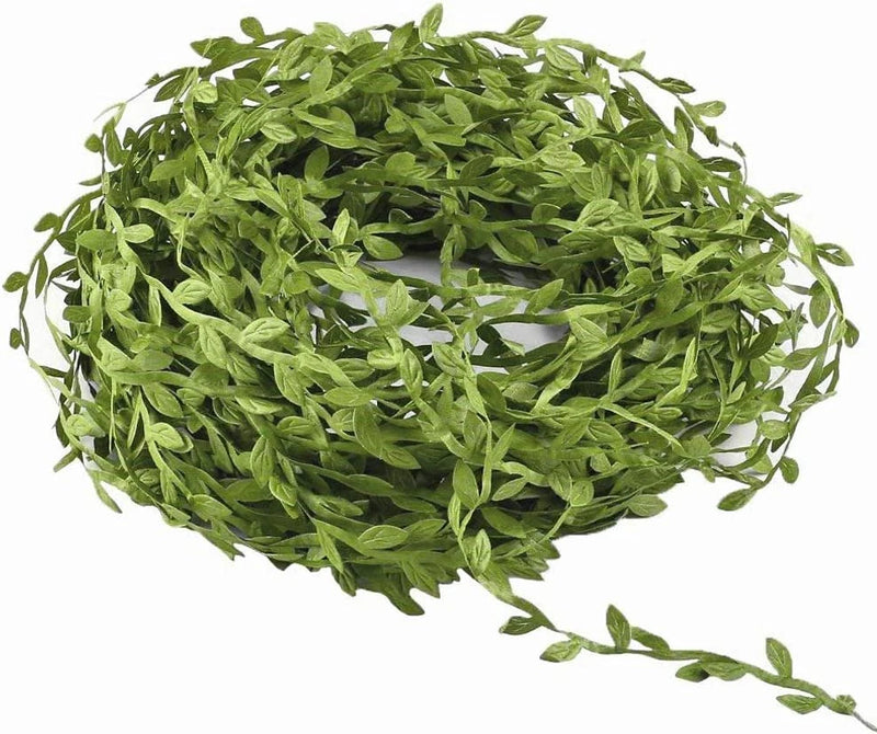 65 Ft Artificial Vines,Artificial Eucalyptus Leaf Garland Fake Hanging Plants Green Plant