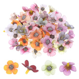 100-Pack Artificial Flower Heads, Mini Silk Faux Daisy Flowers DIY [Multicolor] Daisies