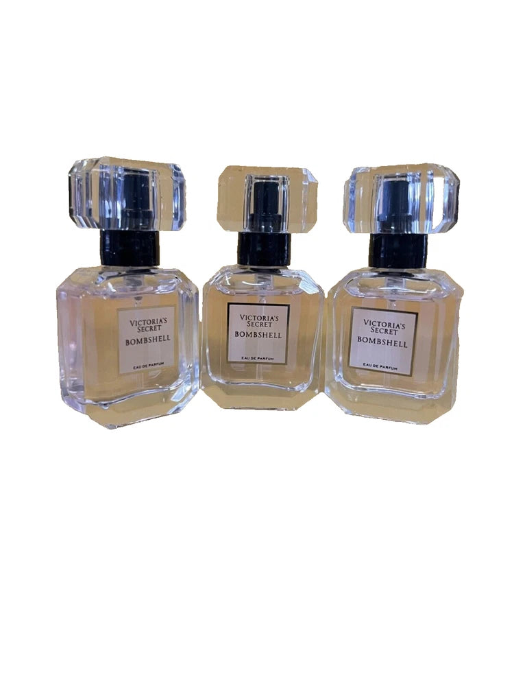 VICTORIA SECRET BOMBSHELL PERFUME EAU DE PARFUM .25 oz TRAVEL SIZE Pack of 3 EDP