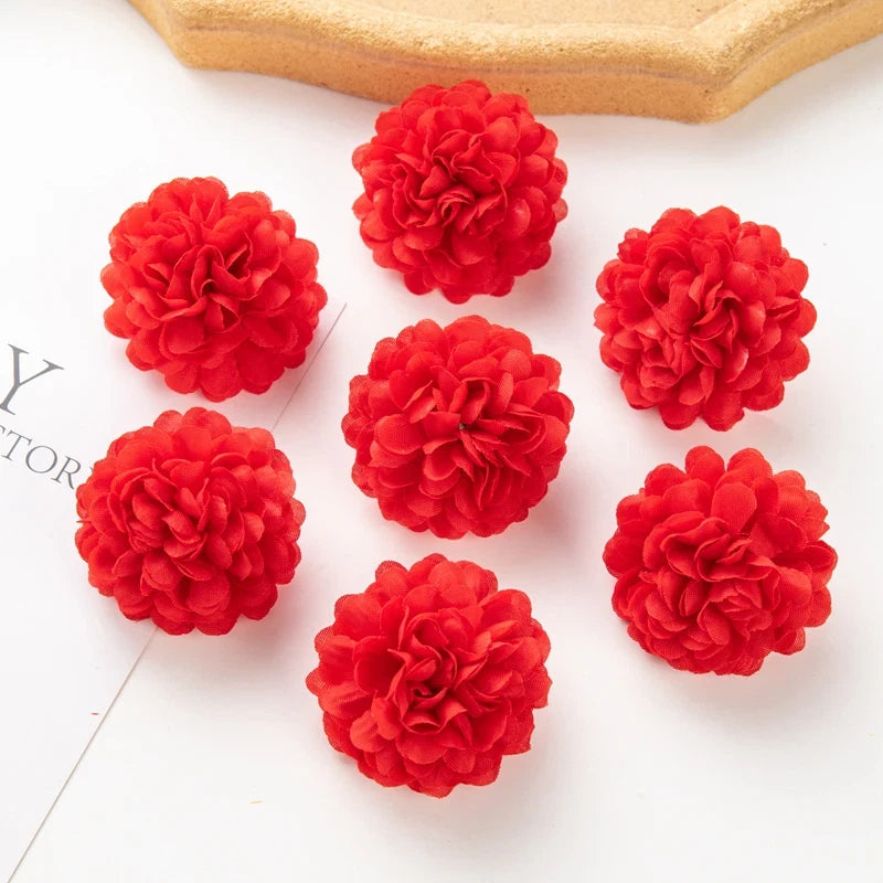 50pcs Artificial Hydrangea Flowers Wedding Christmas Garden Home DIY Decoration Hydrangea