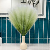 TENDER EPOCH 6PCS Faux Pampas Grass 18" Artificial Fluffy Pom Boho Decor Pampas Grass