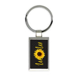 Gift Keychain : Sunflower Mom Flower Floral Yellow Decor For Her Feminine Woman Sunflower