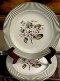 S/3-Martha Stewart Everyday-HYDRANGEAS-8.5Ó Salad Plates-c 2003/2005-Vintage-__ Hydrangea