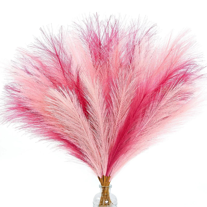 __________ Pampas Grass 17in, Pink Faux Pampas Grass Decor for Home Decoratio... Pampas Grass