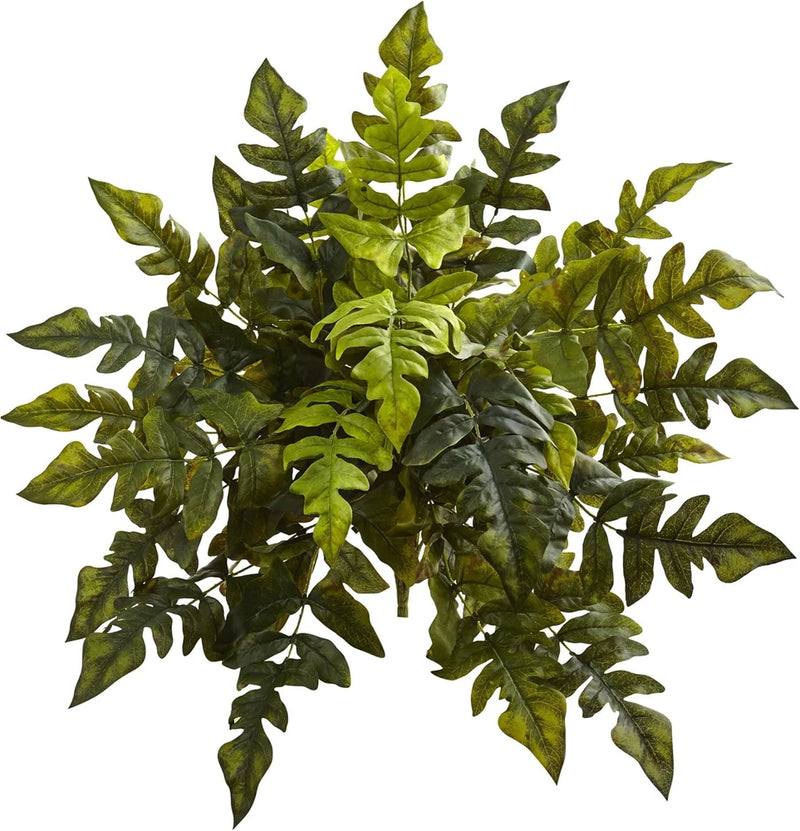 Set of 2 24-Inch Holly Fern Artificial Plants for Home Decor Green Plant
