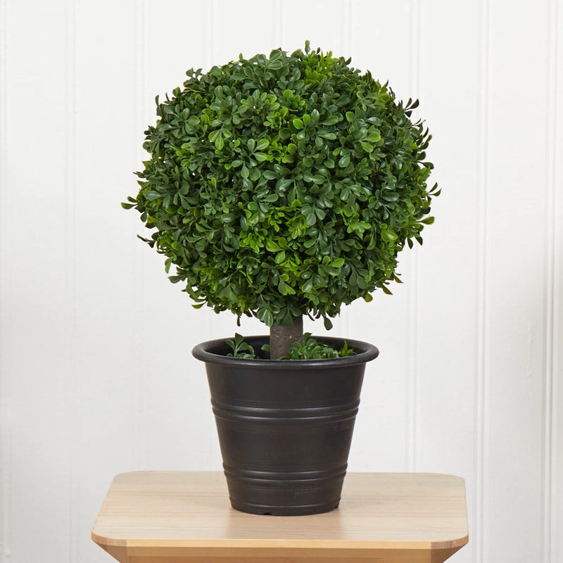 23Ó Boxwood Ball Topiary Artificial Tree Home Decor Indoor/Outdoor. Retail $99 Green Plant