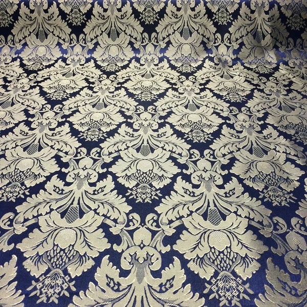 Damask Jacquard Brocade Flower Floral Fabric 118" By the Yard - MANY COLORS! Flowering Plants