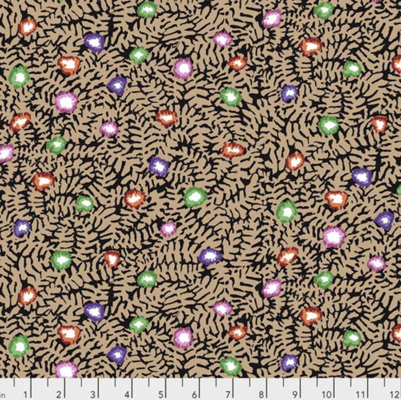 Free Spirit Kaffe Fassett PWGP184 Moss Flower Ochre Cotton Quilting Fabric by Yd Flowering Plants