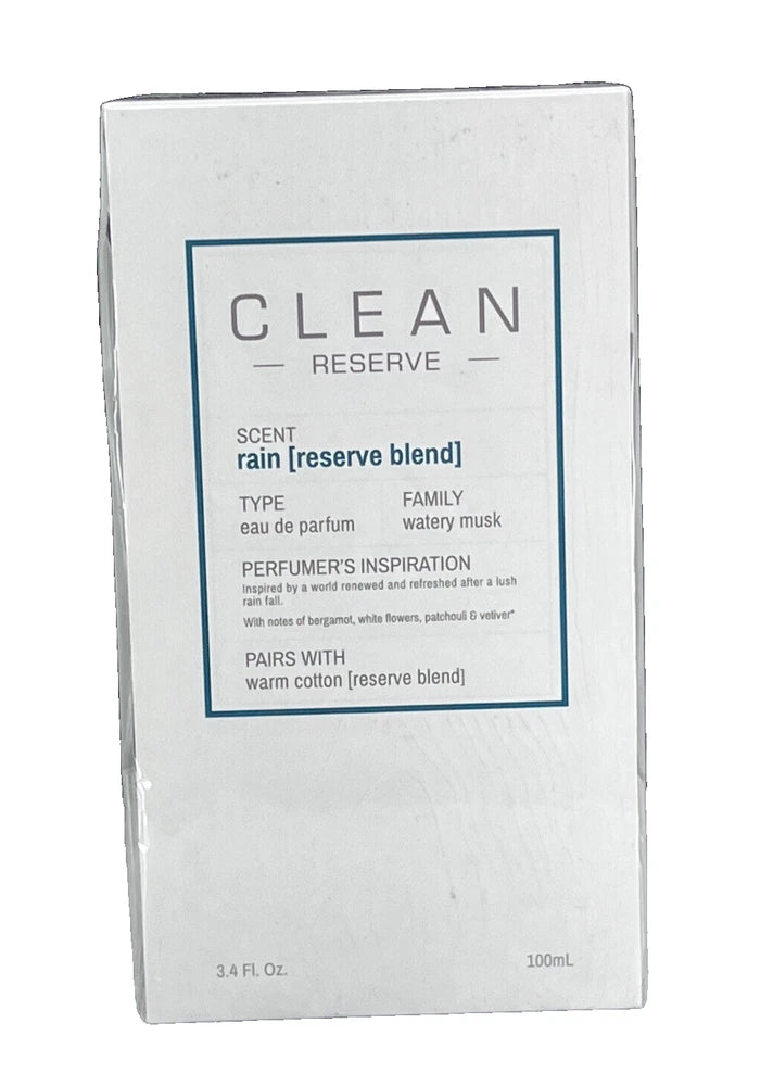 Clean Reserve Rain Reserve Blend Eau De Parfum Spray 3.4 oz NEW HOLIDAY SALE EDP