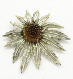 SARAH COVENTRY Vintage Large Flower Sunflower Brooch Pin Sunflower