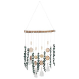Wall Hanging Wooden Decor Artificial Green Plant Eucalyptus Leaves Green Plant