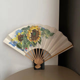 fan retro vintage antique sunflower sunflower flower summer Sunflower