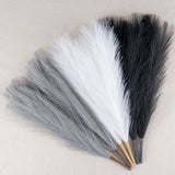 Faux Pampas Grass Decor, 18"/45cm Artificial Pampas Grass Fluffy 6 Stem pompo... Pampas Grass