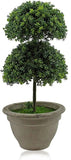 1.5 Feet Artificial Topiary Plant Balls Faux Greenery Potted Bonsai Decoration Green Plant