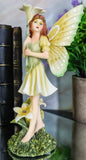 Meadowland Lily Fairy Holding Flower Stem And Lilies Figurine Fae Garden Fantasy Lily