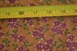 By 1/2 Yd, Burgundy Floral on Green & Brown, Thimbleberries/Northern Lights/B928 Flowering Plants