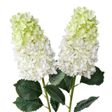 White/Light Green Silk Hydrangea Artificial Flowers,2Pcs 31.5" Large Lifelike... Hydrangea